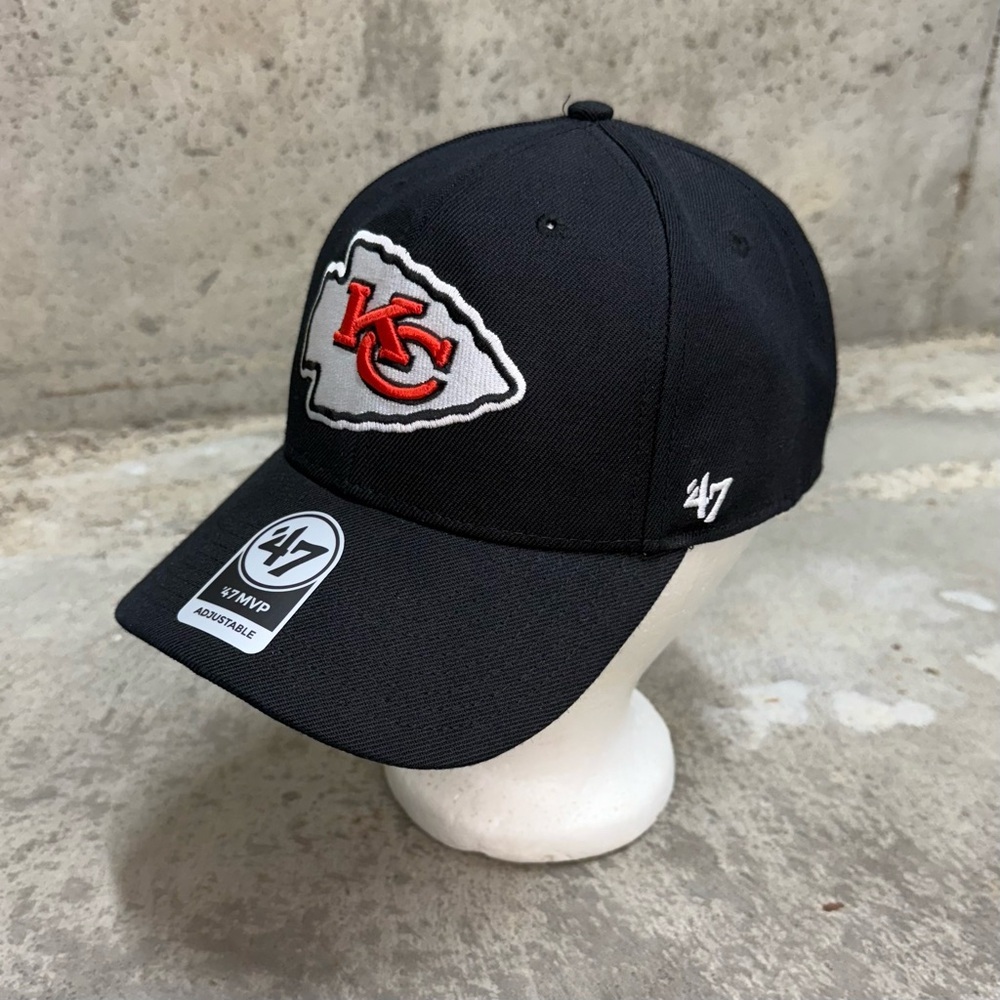 Kansas City Chiefs ’47 MVP Adjustable Hat Signed Autograph Black NFL